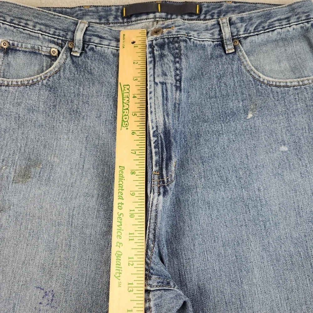 Nautica Jeans Co Y2K Jeans Mens 38x30 Relaxed Straight Blue Distressed